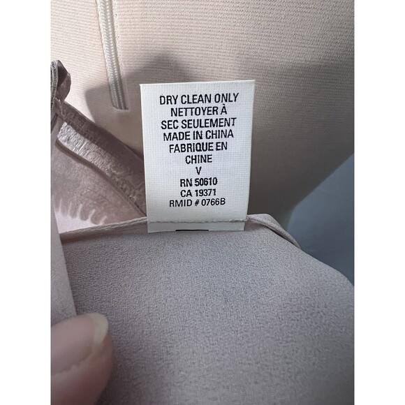 Vintage 80's Anne Klein Women's Pink Silk Floral Embroidered Tank Size 6 - Picture 10 of 10